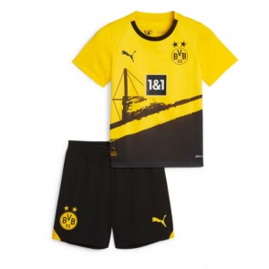 Maillot de foot Borussia Dortmund Domicile enfant 2023-24 Manches Courte (+ pantalon court)